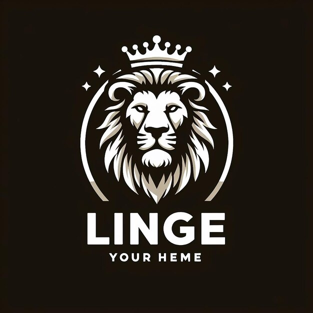 Zdjęcie projekt logo lwa ai wygenerował sztukę