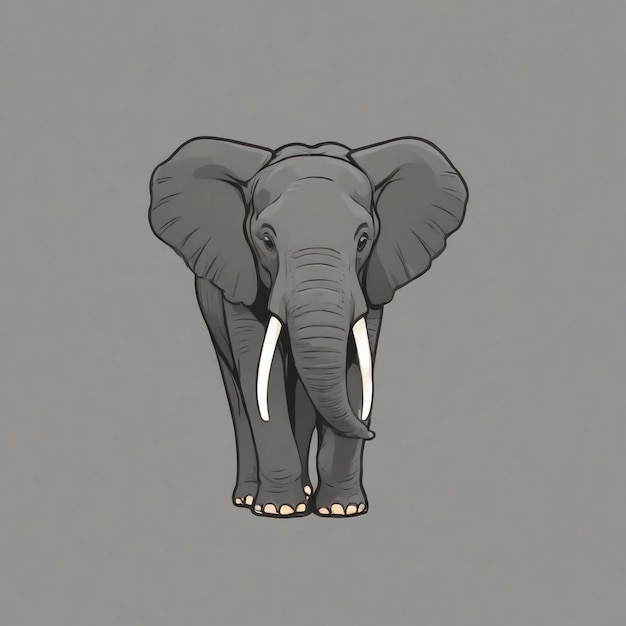 Projekt logo słonia wektor słonia