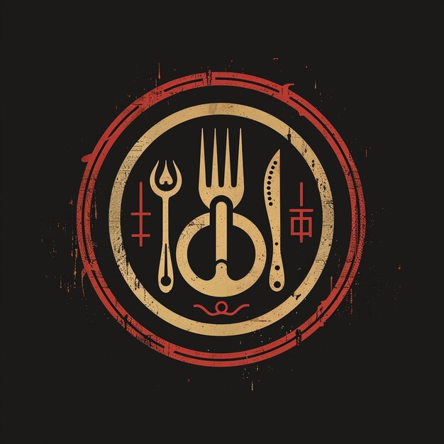 Zdjęcie projekt logo znaku obrazowego dla restauracji