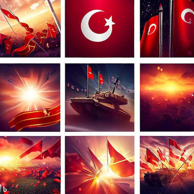 Projekt na Dzień Niepodległości Turcji 30 sierpnia