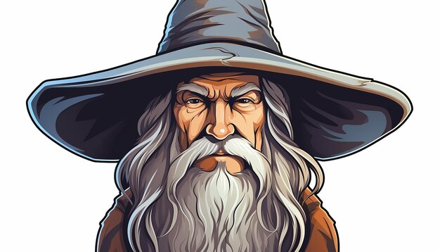 Projekt naklejki Gandalf