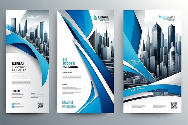 Projekt okładki broszury biznesowej informacyjna ramka banerowa arkusz tytułowy zestaw model techno flyer makietę lub czcionkę tekstu reklamowego