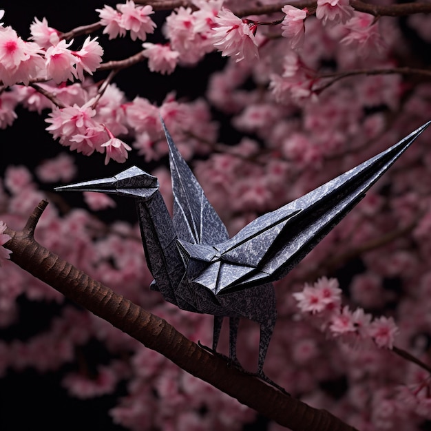 Zdjęcie projekt origami kolorowy kształt