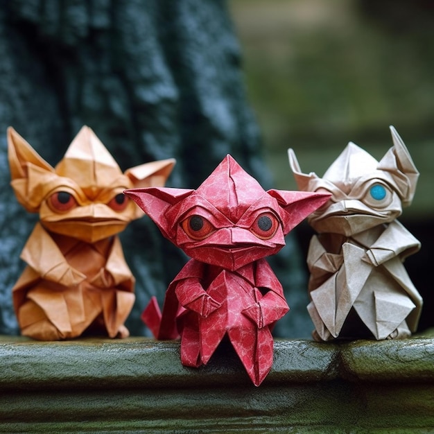 Projekt Origami Kolorowy Kształt