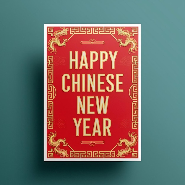 Zdjęcie projekt plakatów chińskiego nowego roku