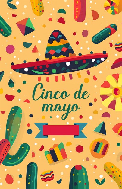 Projekt plakatów Cinco de Mayo