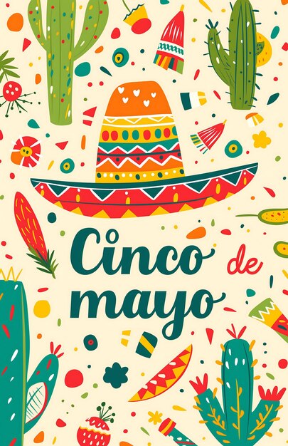 Projekt plakatów Cinco de Mayo