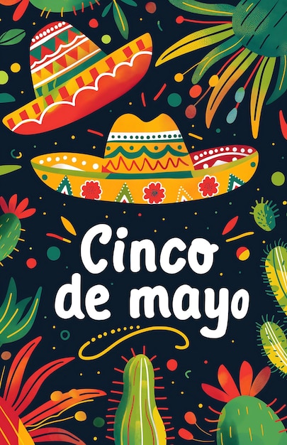 Projekt plakatów Cinco de Mayo