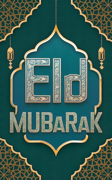 Projekt plakatów EID MUBARAK