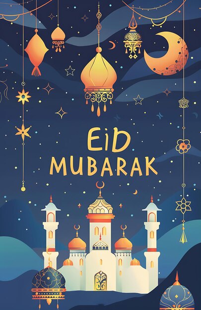 Projekt plakatów EID MUBARAK