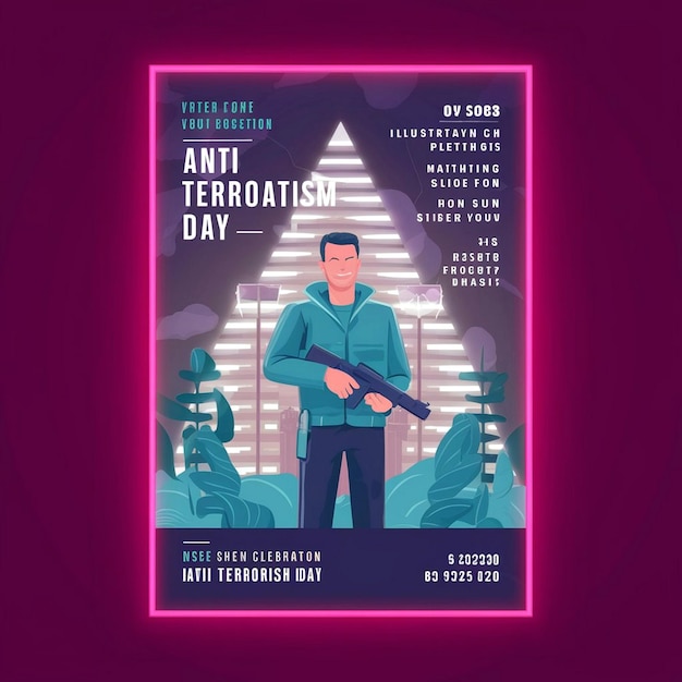 Projekt plakatów Narodowego Dnia Zwalczania Terroryzmu