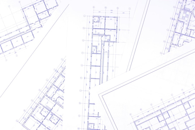 Projekt Planu Domu Tło Rysunku Technicznego