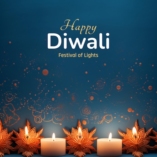 Projekt postu szczęśliwego festiwalu Diwali