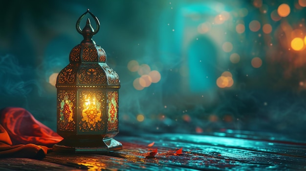 Projekt Ramadanu Atmosferyczne i Moody Oświetlenie z symbolicznymi rekwizytami