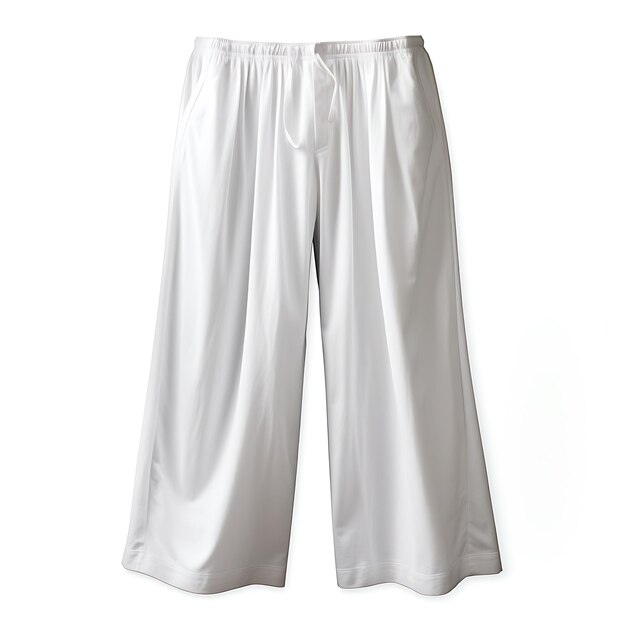 Projekt spodni Linen Wide Leg Design Style dla mężczyzn W każdym wieku Relaksowany F Izolowany na białym BG Pusta