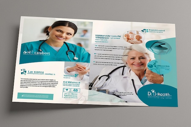 Projekt szablonu pocztówki medycznej opieki zdrowotnej