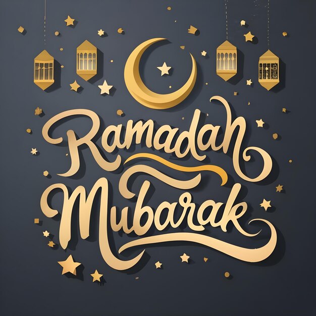 Zdjęcie projekt szablonu ramadan mubarak