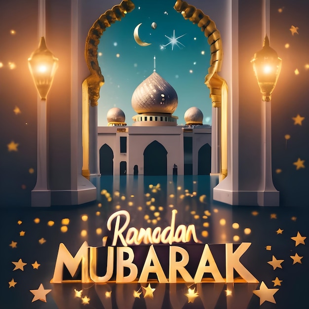 Projekt szablonu Ramadan Mubarak