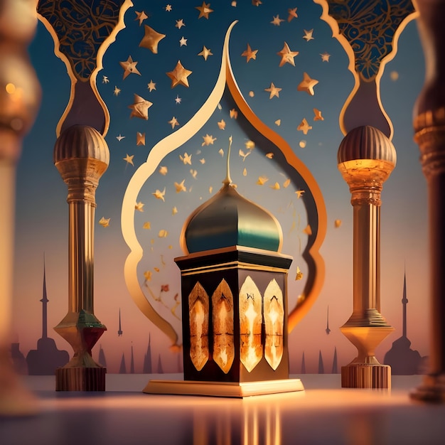 Zdjęcie projekt szablonu ramadan mubarak