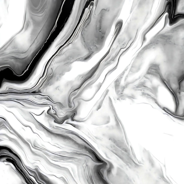 Projekt tekstury marmuru kolorowy czarny biały szary powierzchnia marmuru zakrzywione linie Generatywna sztuczna inteligencja