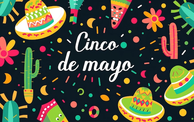 Projekt tła Cinco de Mayo