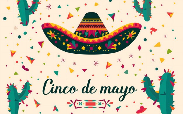 Projekt tła Cinco de Mayo