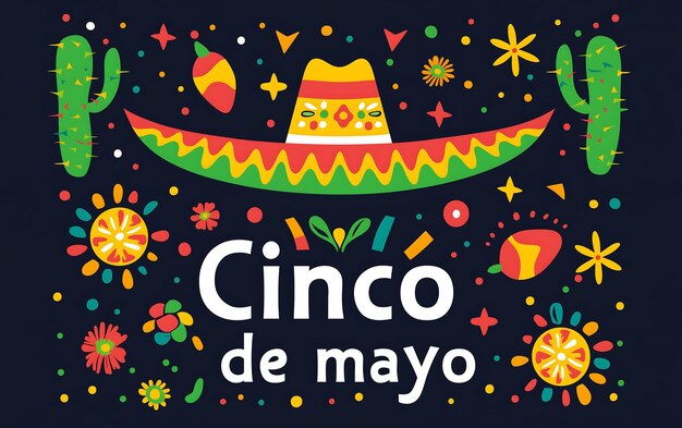 Projekt tła Cinco de Mayo