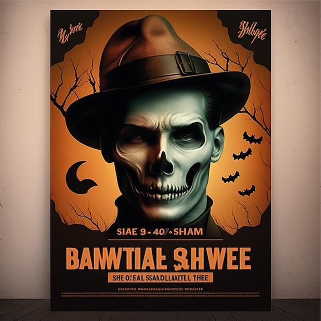 Projekt tła dla plakatów halloween