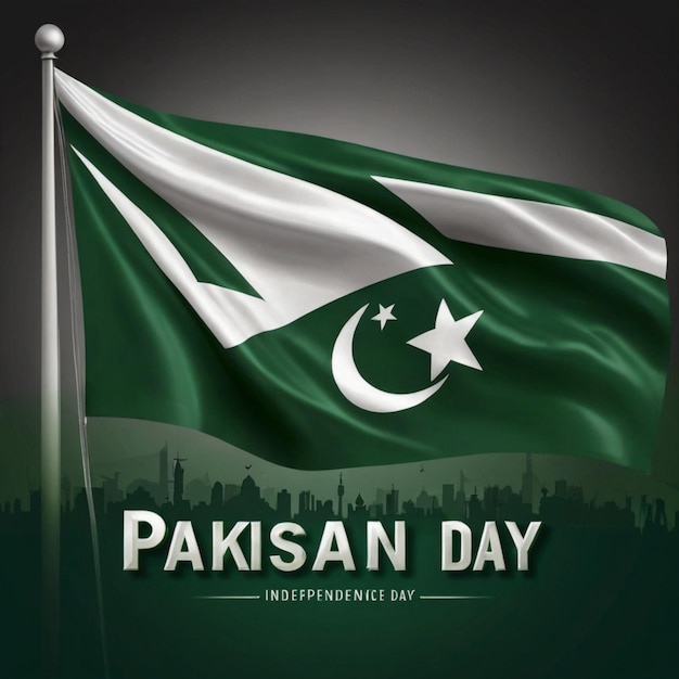 Projekt tła Dnia Pakistanu
