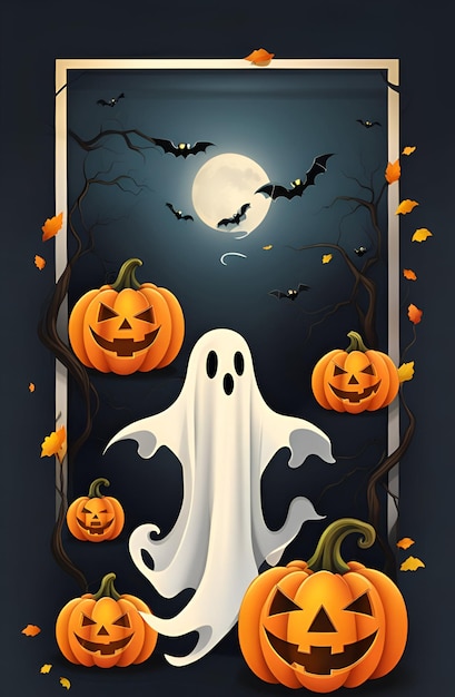 Projekt tła plakatu Halloween
