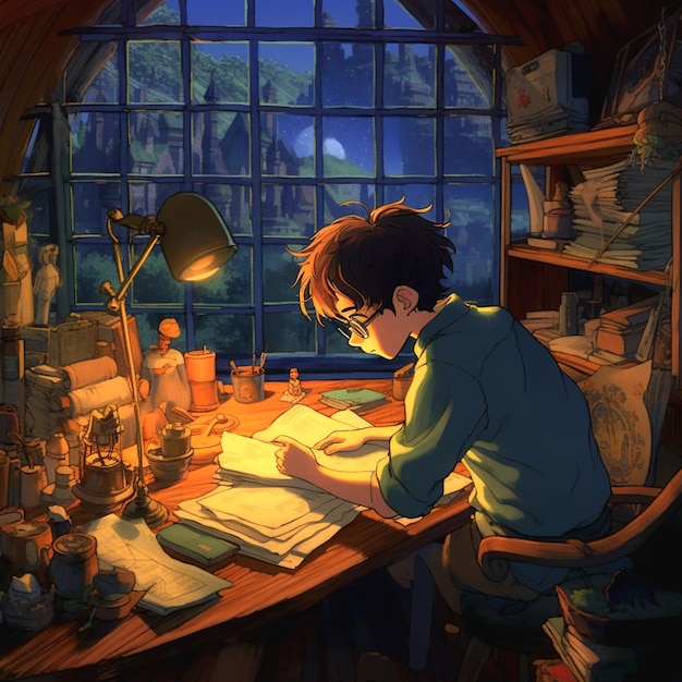 Zdjęcie projekt tła studia ghibli