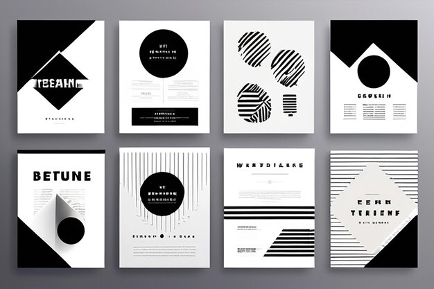 Projekt typograficzny i minimalistyczne elementy tła Zestaw elementów wektorowych