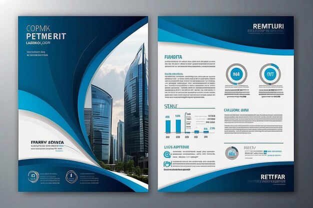 Zdjęcie projekt wektorowy szablonu dla broszury annualreport magazine poster corporate presentation portfolio