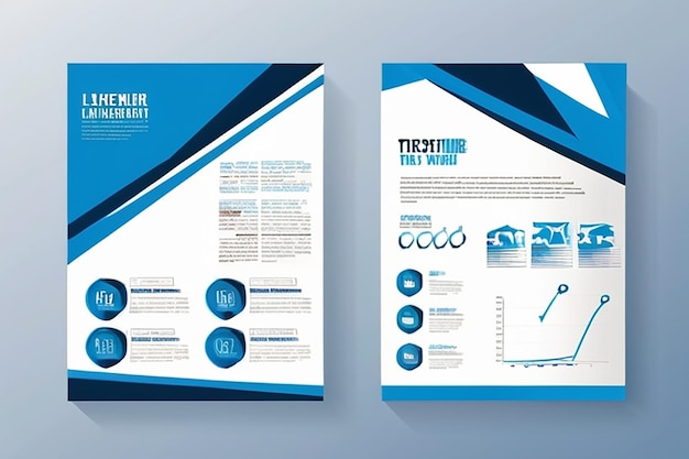 Projekt wektorowy szablonu dla broszury AnnualReport Magazine Poster Corporate Presentation