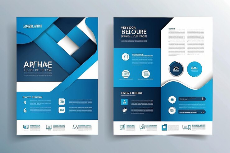 Zdjęcie projekt wektorowy szablonu dla broszury annualreport magazine poster corporate presentation