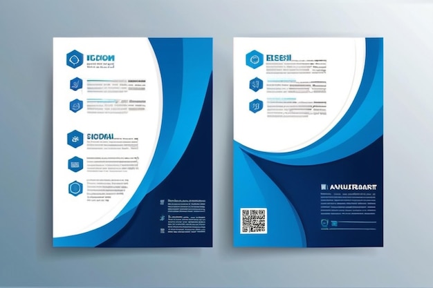 Projekt wektorowy szablonu dla broszury AnnualReport Magazine Poster Corporate Presentation
