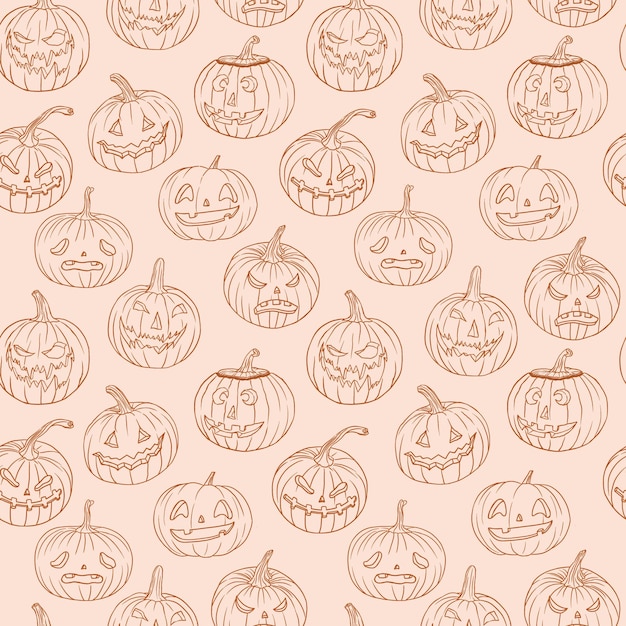 Projekt wzór dyni Halloween