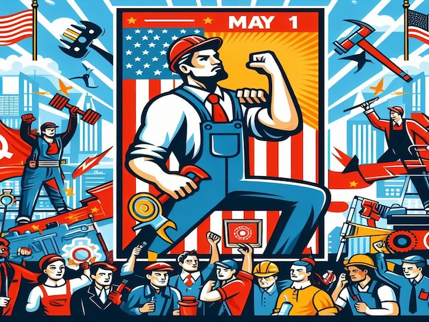 Projektowanie na 1 maja, Międzynarodowy Dzień Pracy i Dzień Maja
