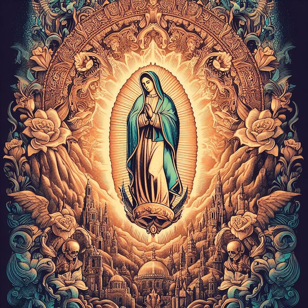 Projekty z Matką Jezusa dla Da de la Virgen de Guadalupe i Saint Rose de Lima