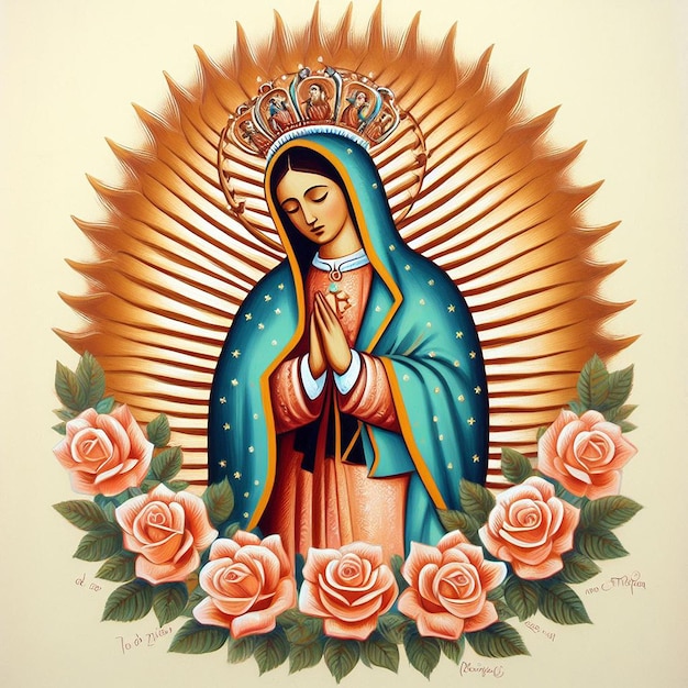 Projekty z Matką Jezusa dla Da de la Virgen de Guadalupe i Saint Rose de Lima