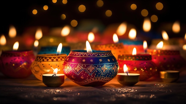 Promienne Diwali zachwyca festiwal świateł i tradycji w stylu obchodów Idian Diwali