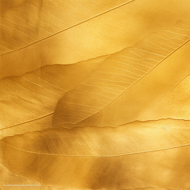 Promienne złote liście Błyszcząca żółta złota tekstura liści
