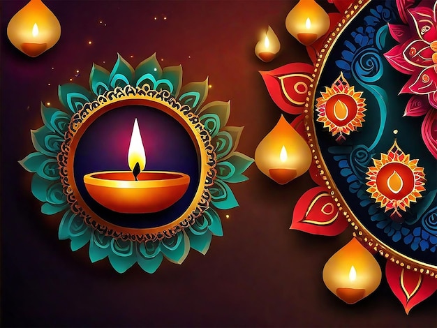 Promienny blask Diwali