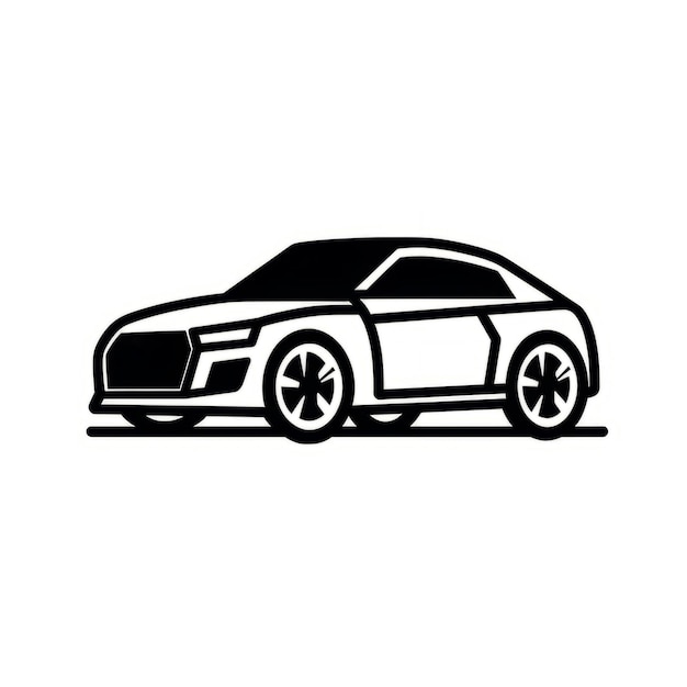 Zdjęcie prosta czarna linia suv icon design