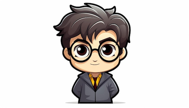 Prosta minimalna naklejka Harry Potter