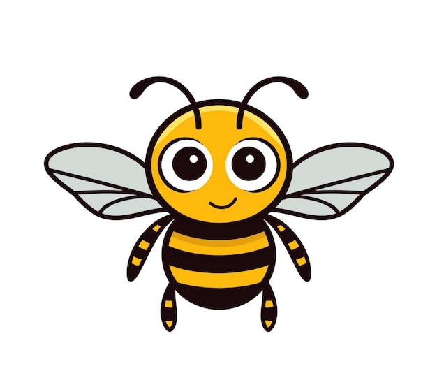 Prosta pszczoła z kreskówki