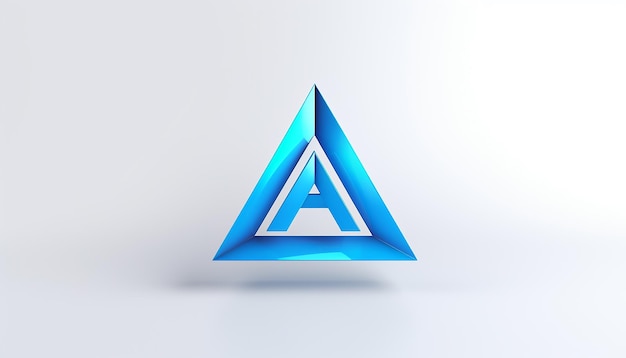 Zdjęcie proste logo renderowania 3d dla agencji wirtualnego asystenta osobistego i korporacyjnego na białym tle
