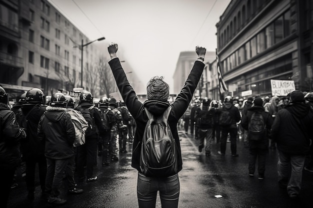 Zdjęcie protesty uliczne