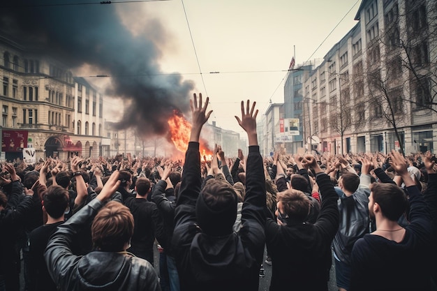 Zdjęcie protesty uliczne