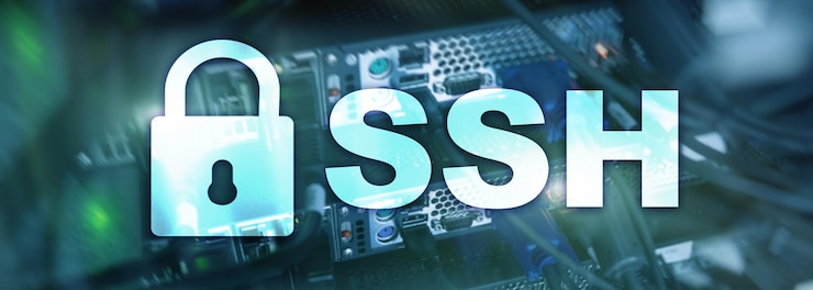 Zdjęcie protokół i oprogramowanie ssh secure shell ochrona danych koncepcja internetu i telekomunikacji